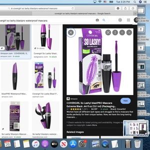 COVERGIRL SO LASHY MASCARA #820 EXTREME BLACK NEW